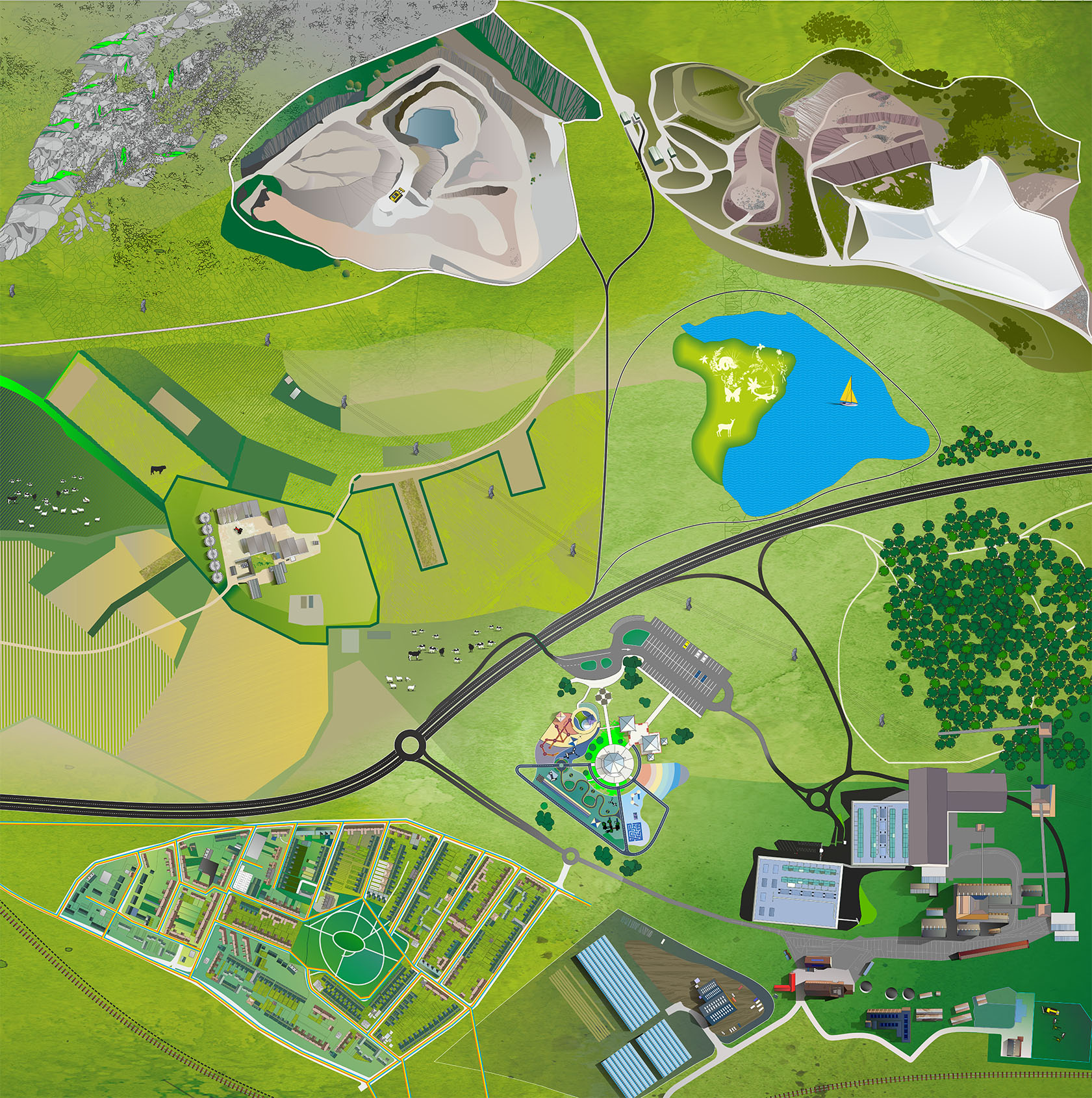 Site Safety Training Course - Floor Graphic